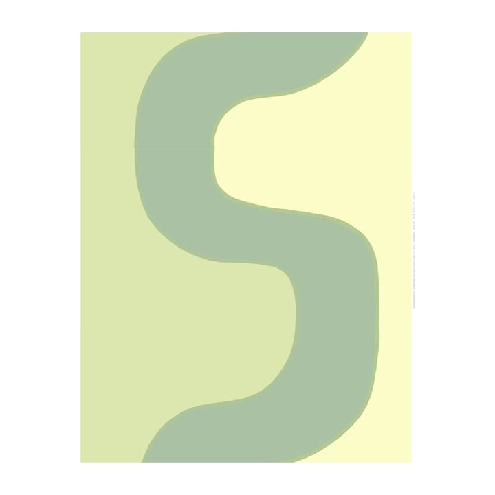 Seireeni stof - Groen-geel - Marimekko
