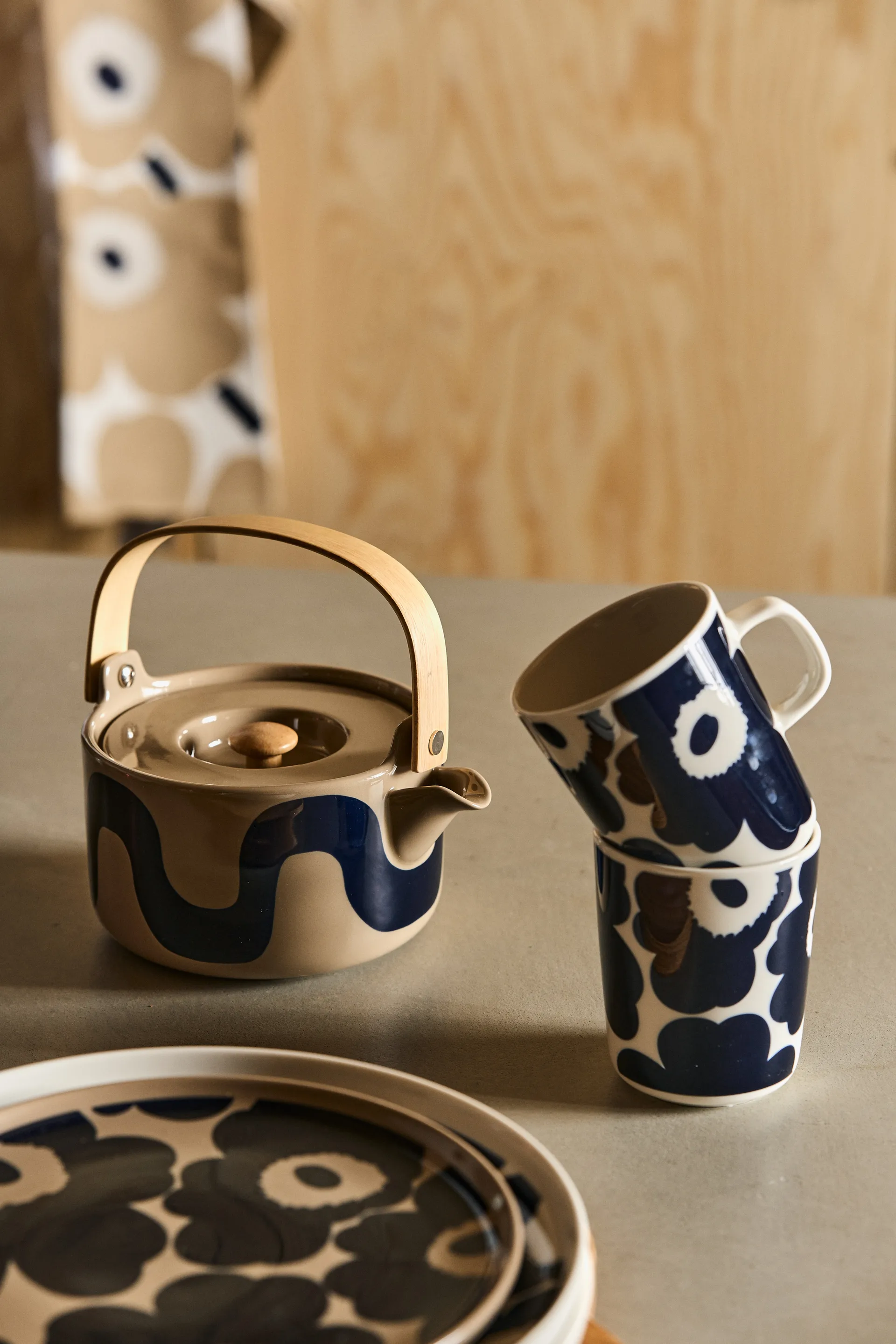 Seireeni theekan 7 dl, Terra-donkerblauw Marimekko