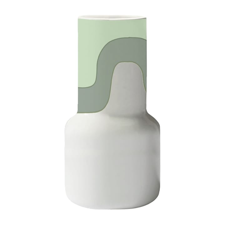 Seireeni vaas 25 cm - Wit-mint-mosgroen - Marimekko