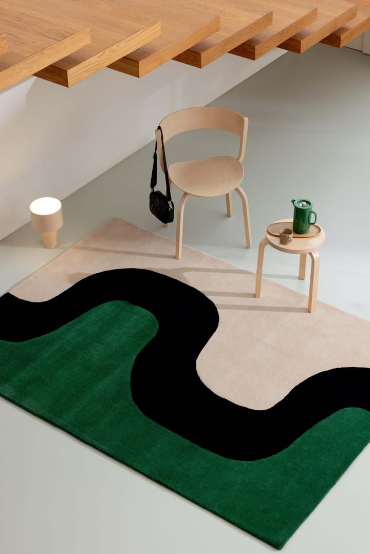 Seireeni wollen vloerkleed - Green, 140x200 cm - Marimekko