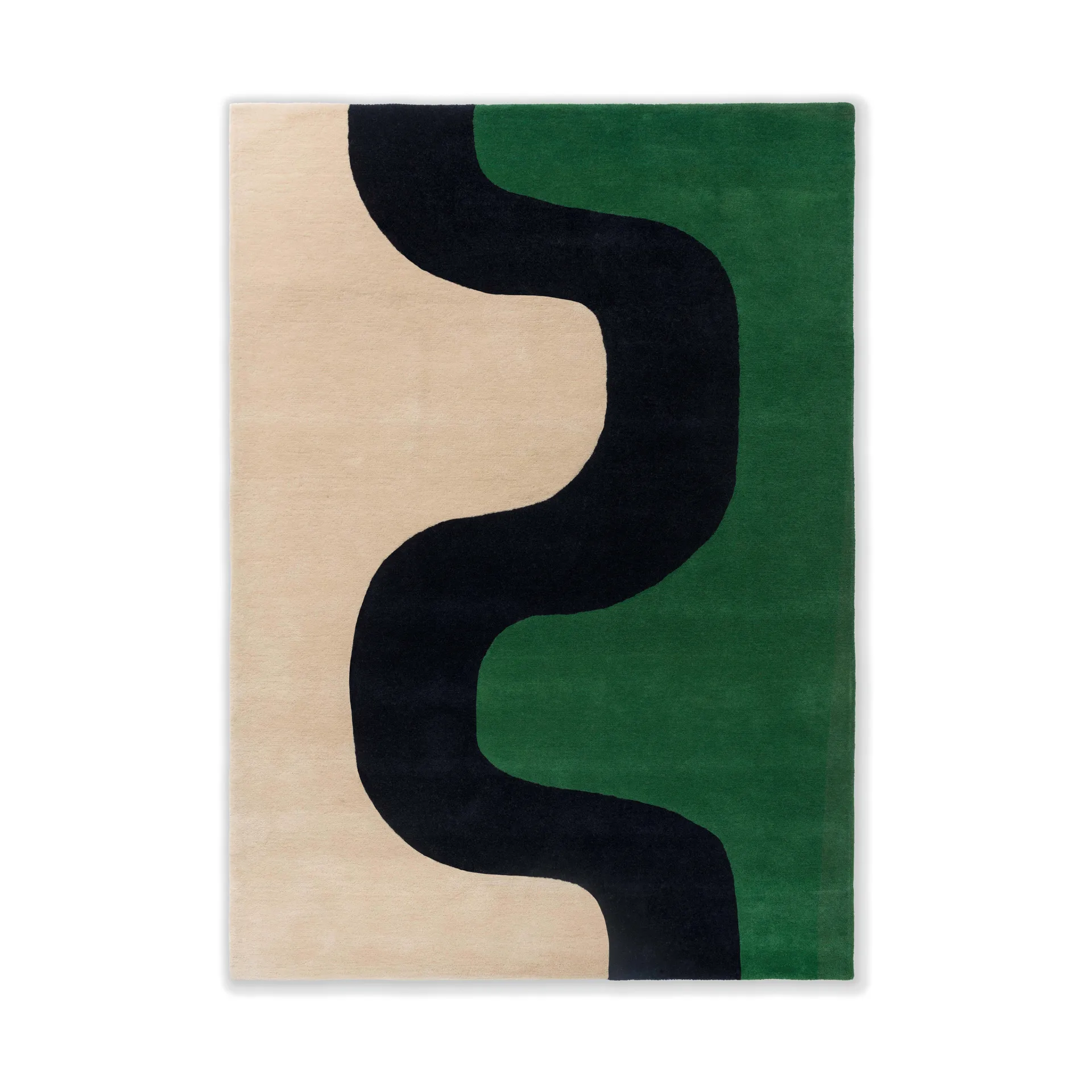 Seireeni wollen vloerkleed, Green, 200x280 cm Marimekko