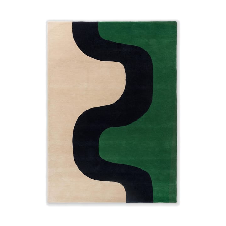 Seireeni wollen vloerkleed - Green, 200x280 cm - Marimekko