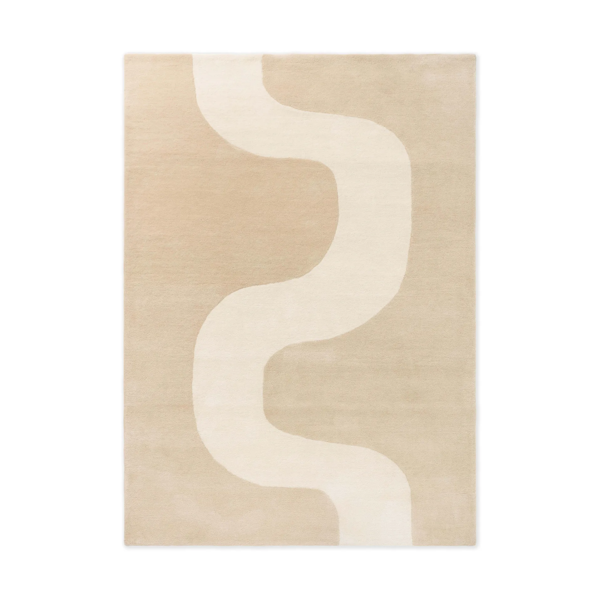 Seireeni wollen vloerkleed, Warm Beige, 200x280 cm Marimekko
