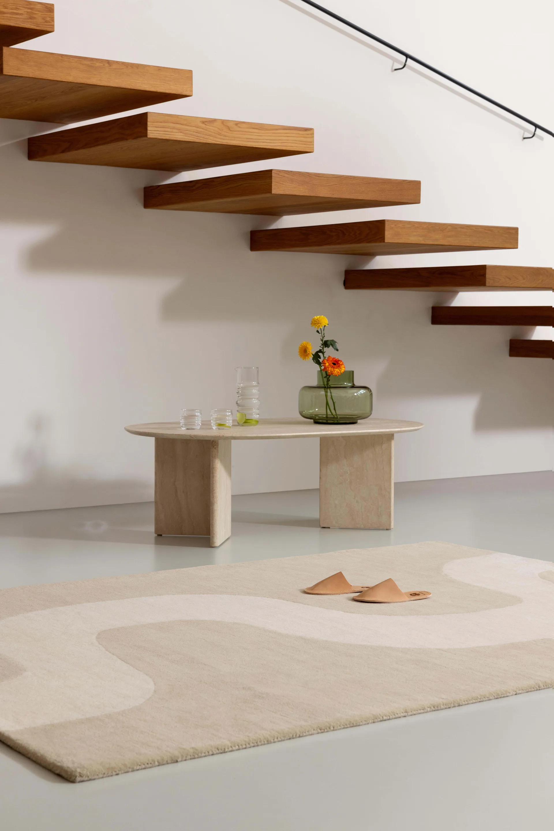 Seireeni wollen vloerkleed, Warm Beige, 200x280 cm Marimekko