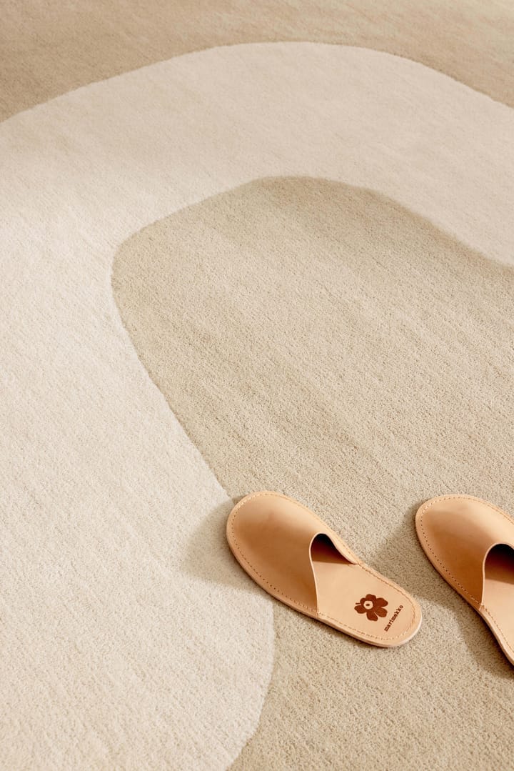 Seireeni wollen vloerkleed, Warm Beige, 250x350 cm Marimekko
