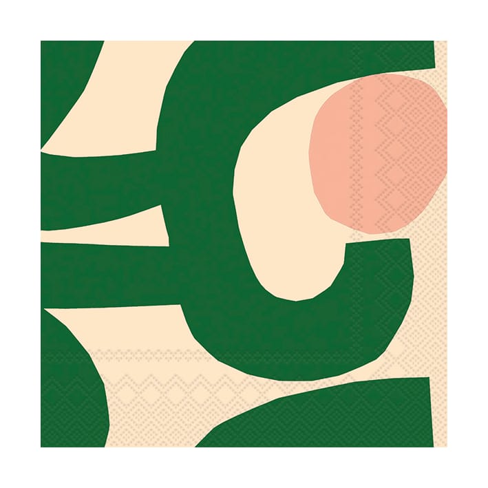 Seppel servet 33x33 cm 20-pack - Groen - Marimekko