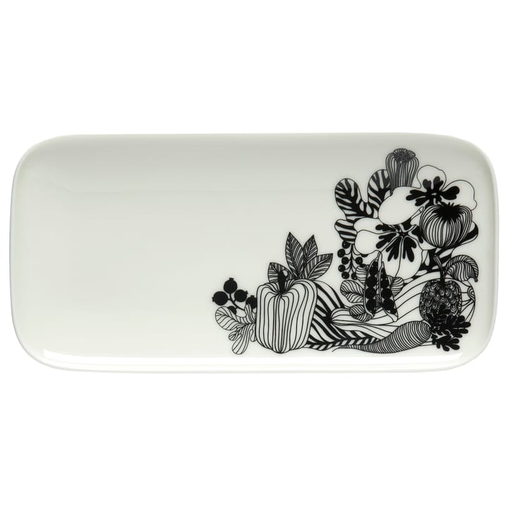Siirtolapuutarha bord 24,5x12 cm, zwart-wit Marimekko