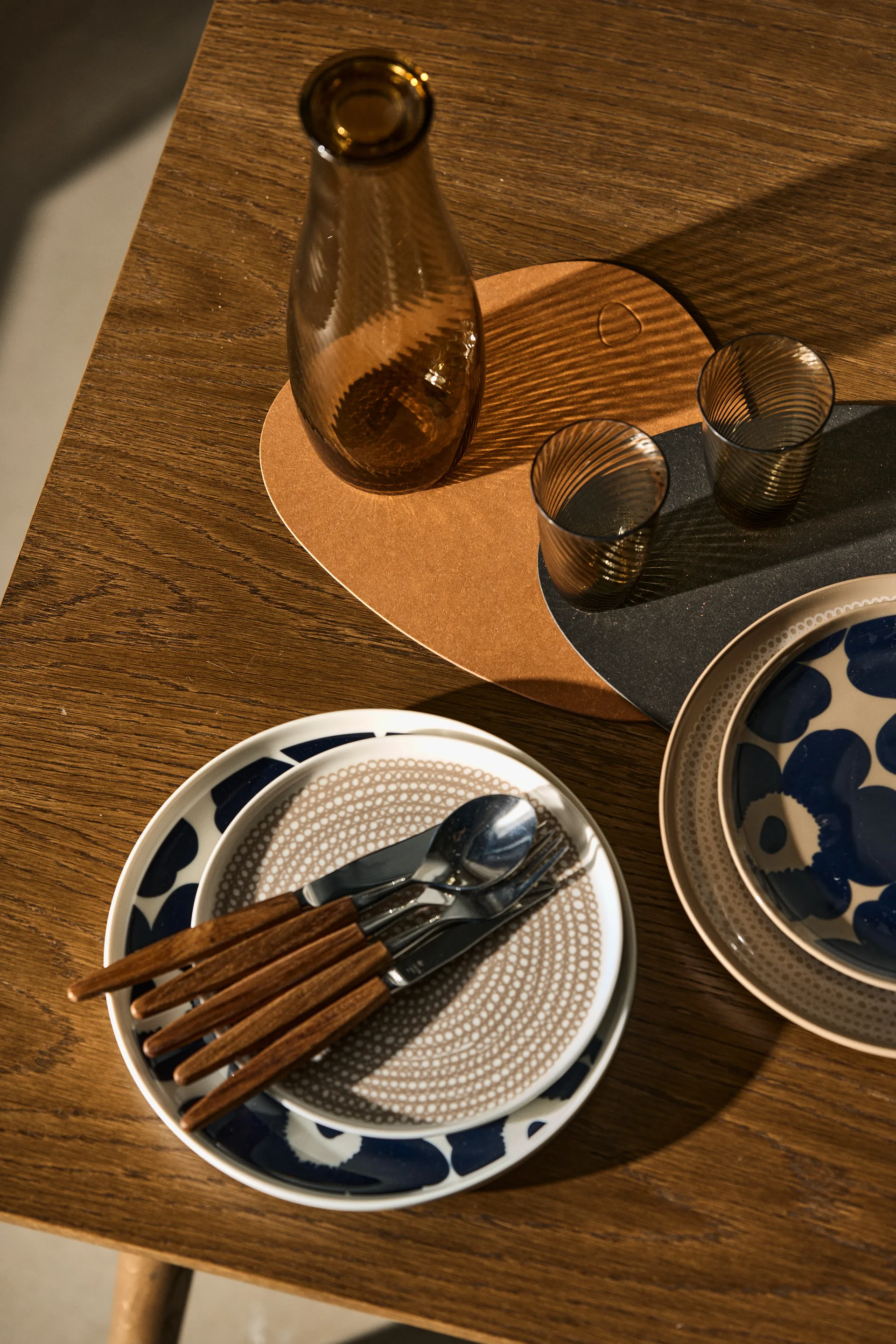 Siirtolapuutarha bord Ø 25 cm, Terra-white Marimekko