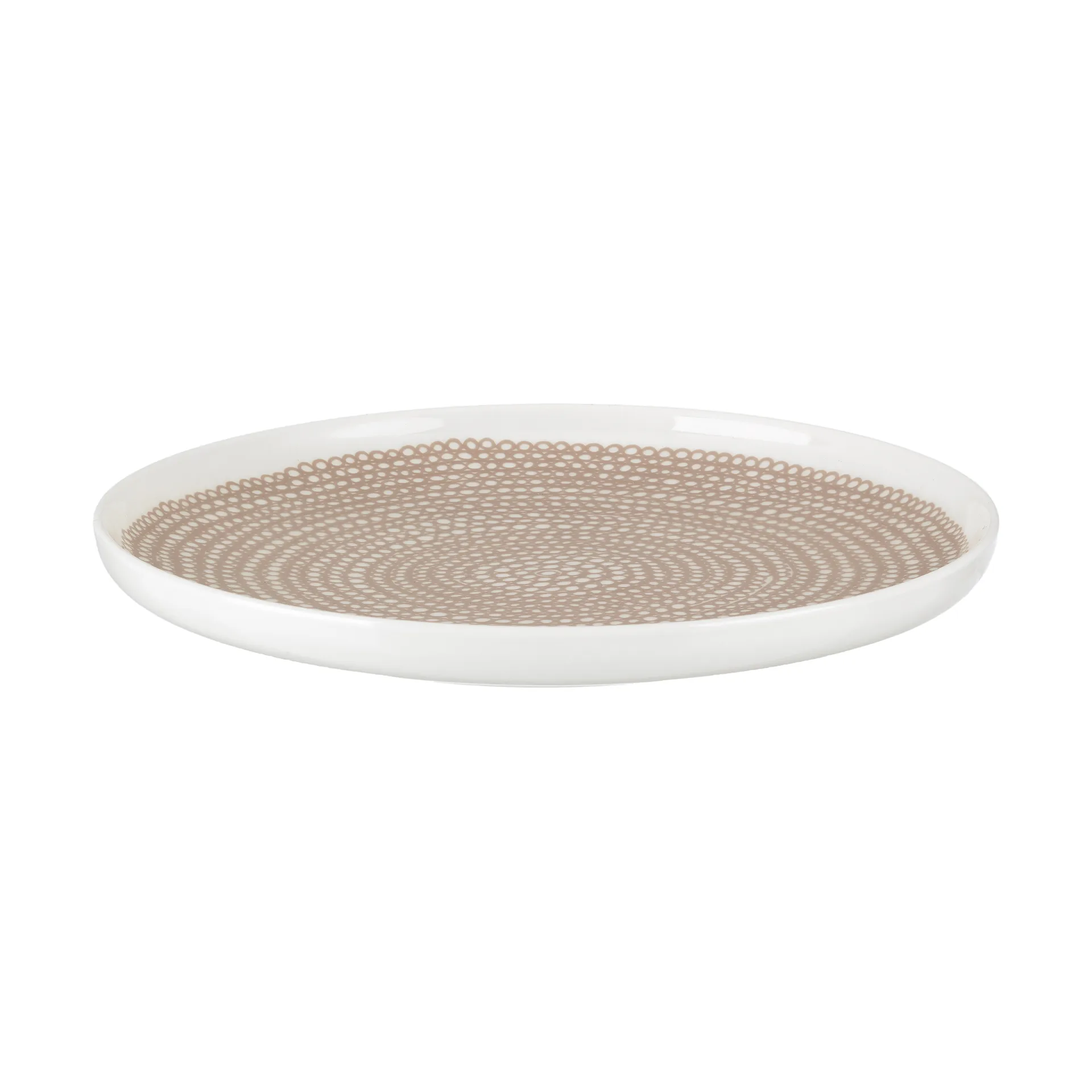 Siirtolapuutarha bord Ø 25 cm, White-beige Marimekko