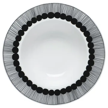 Siirtolapuutarha diep bord Ø 20 cm. - zwart-wit - Marimekko