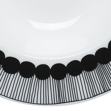 Siirtolapuutarha diep bord Ø 20 cm. - zwart-wit - Marimekko