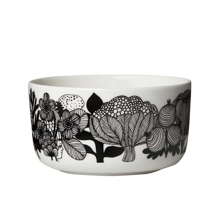 Siirtolapuutarha schaal 5 dl., zwart-wit (Finland 100 jaar) Marimekko