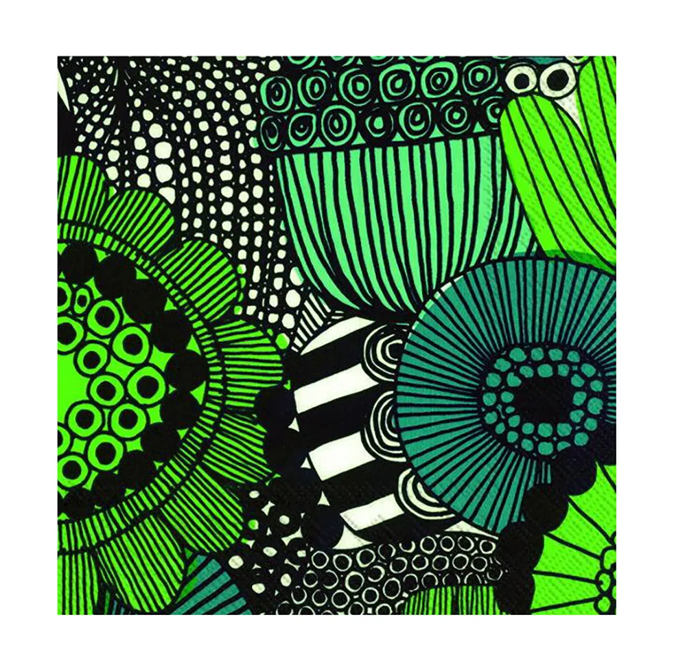 Siirtolapuutarha servet 33x33 cm 20-pack, Groen Marimekko