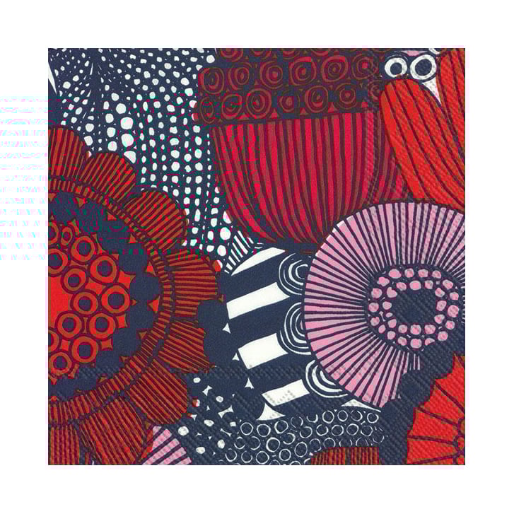 Marimekko Siirtolapuutarha servet 33x33 cm 20-pack Roze