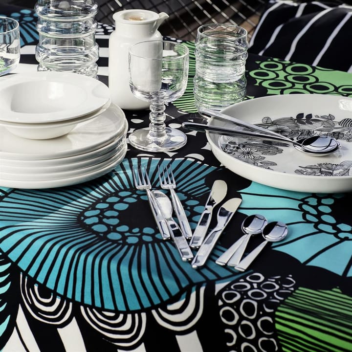Siirtolapuutarha stof, blauw-groen Marimekko