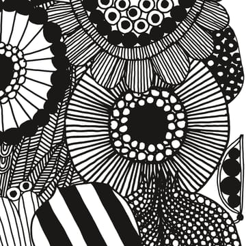 Siirtolapuutarha stof - wit-zwart - Marimekko