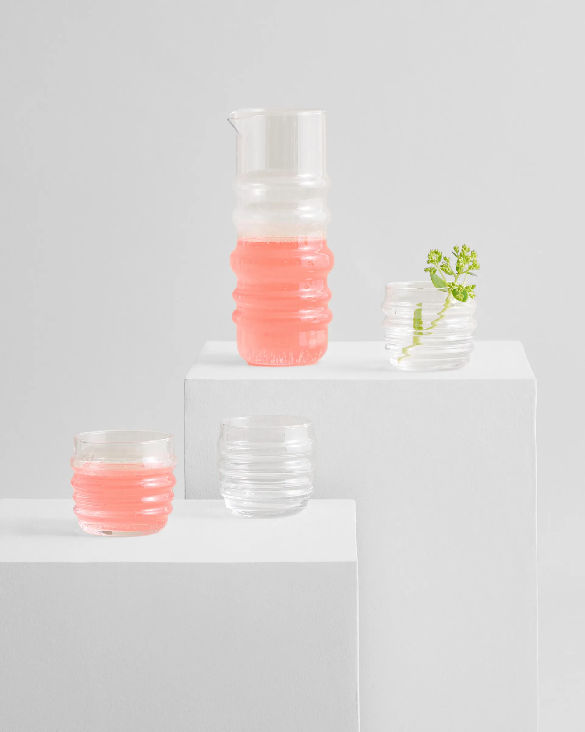 Sukat Makkaralla glas 2-pack, helder 2-pack Marimekko