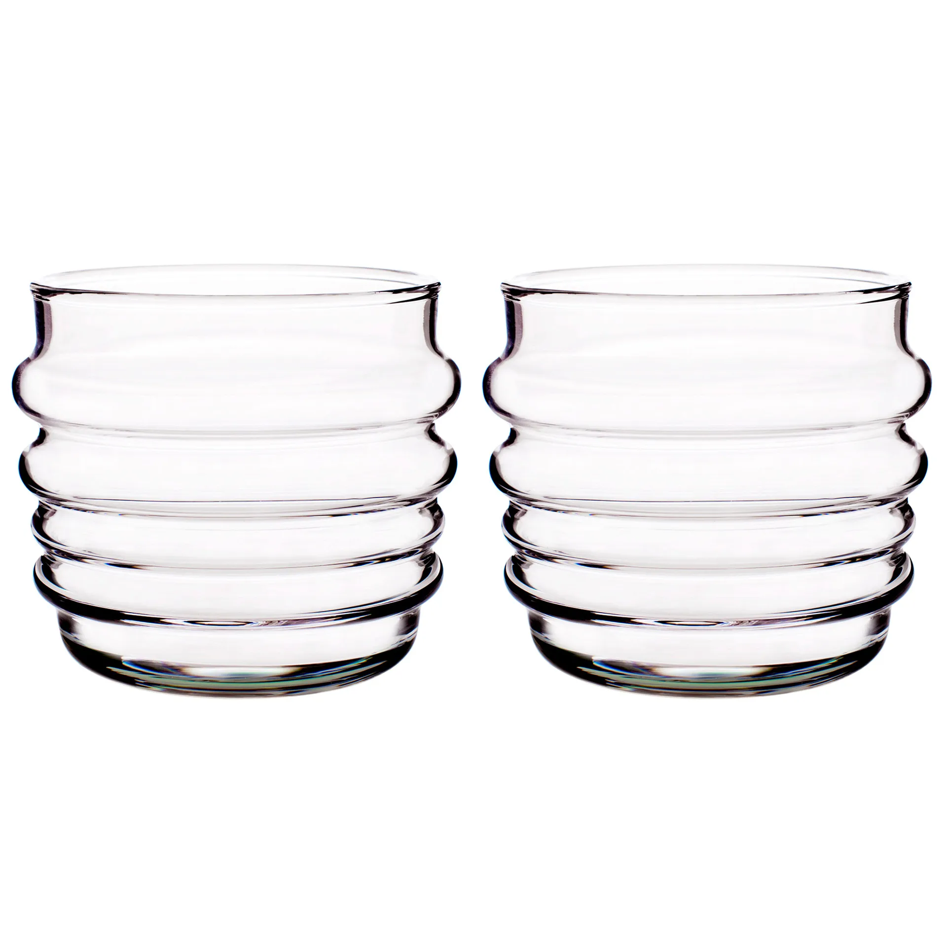 Sukat Makkaralla glas 2-pack, helder 2-pack Marimekko