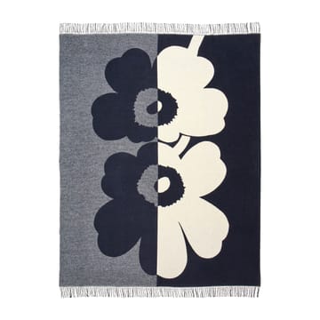 Suur Unikko plaid 130x170 cm - Donkerblauw-zand-offwhite-goud - Marimekko