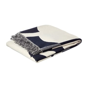 Suur Unikko plaid 130x170 cm - Donkerblauw-zand-offwhite-goud - Marimekko