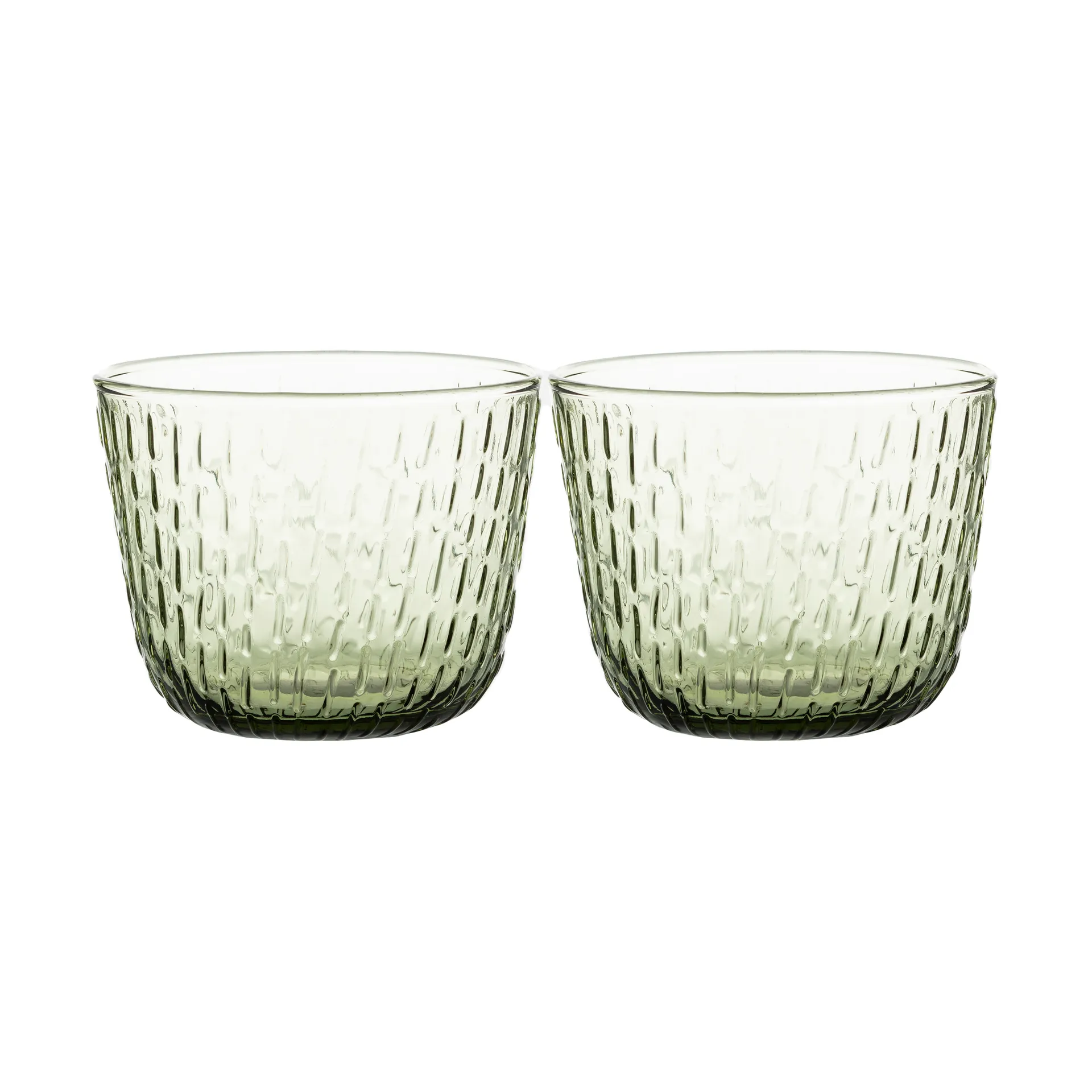 Syksy drinkglas 2 dl 2-pack, Olive Marimekko