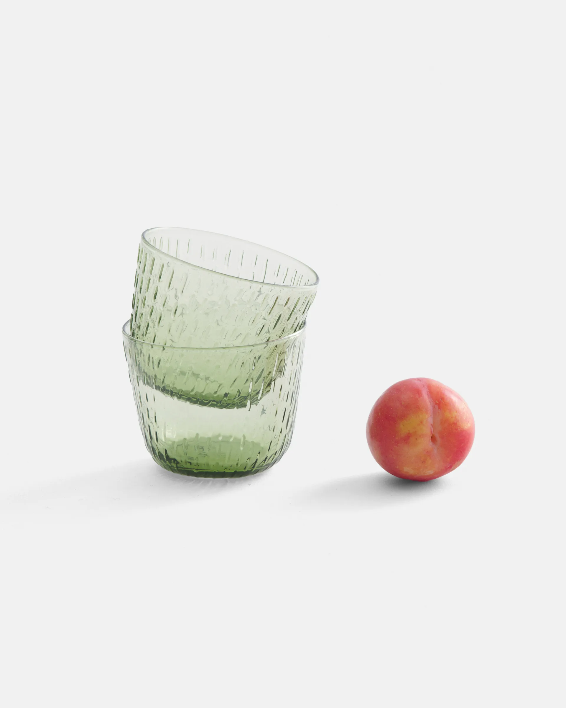 Syksy drinkglas 2 dl 2-pack, Olive Marimekko