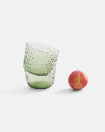 Syksy drinkglas 2 dl 2-pack - Olive - Marimekko