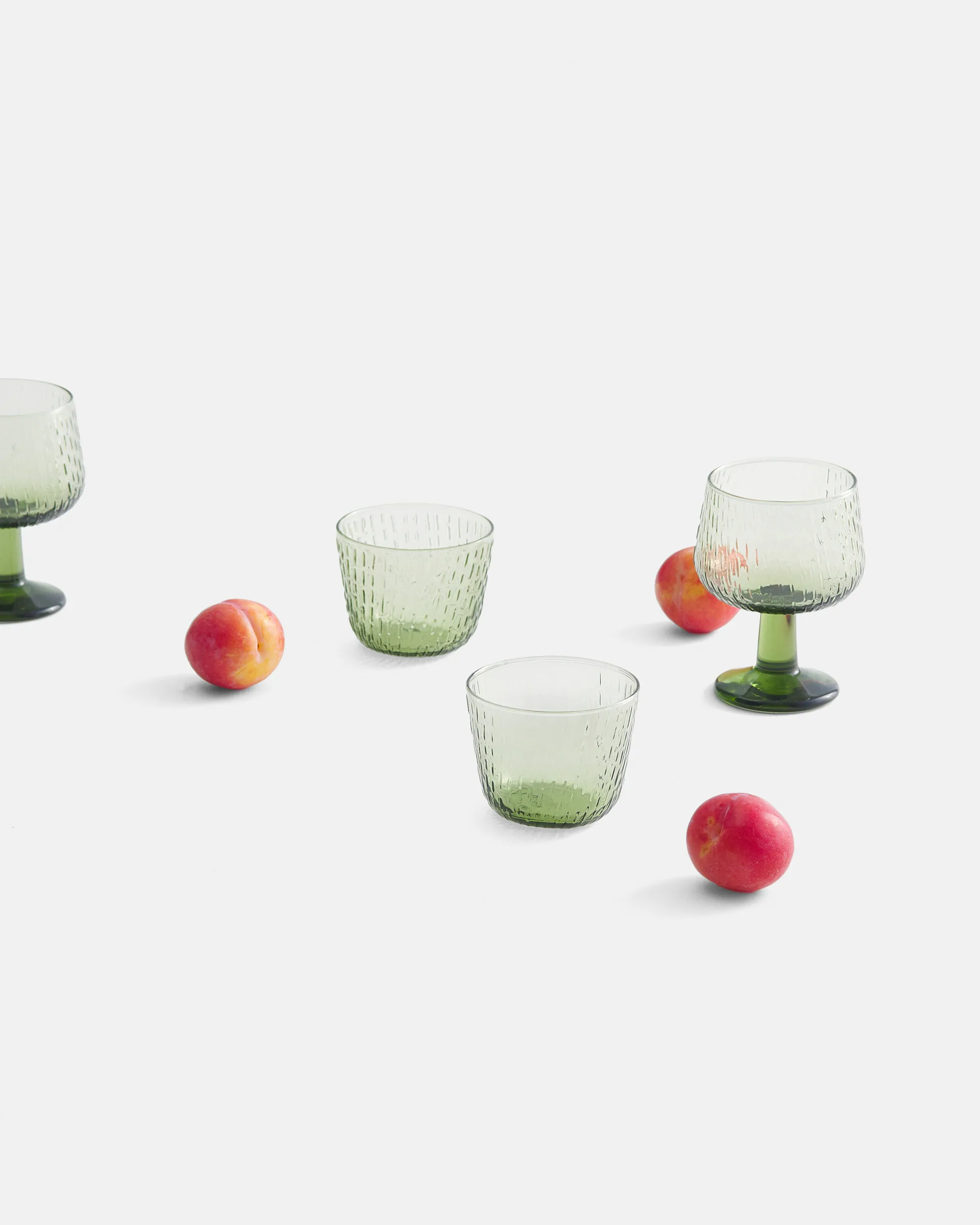 Syksy drinkglas 2 dl 2-pack, Olive Marimekko