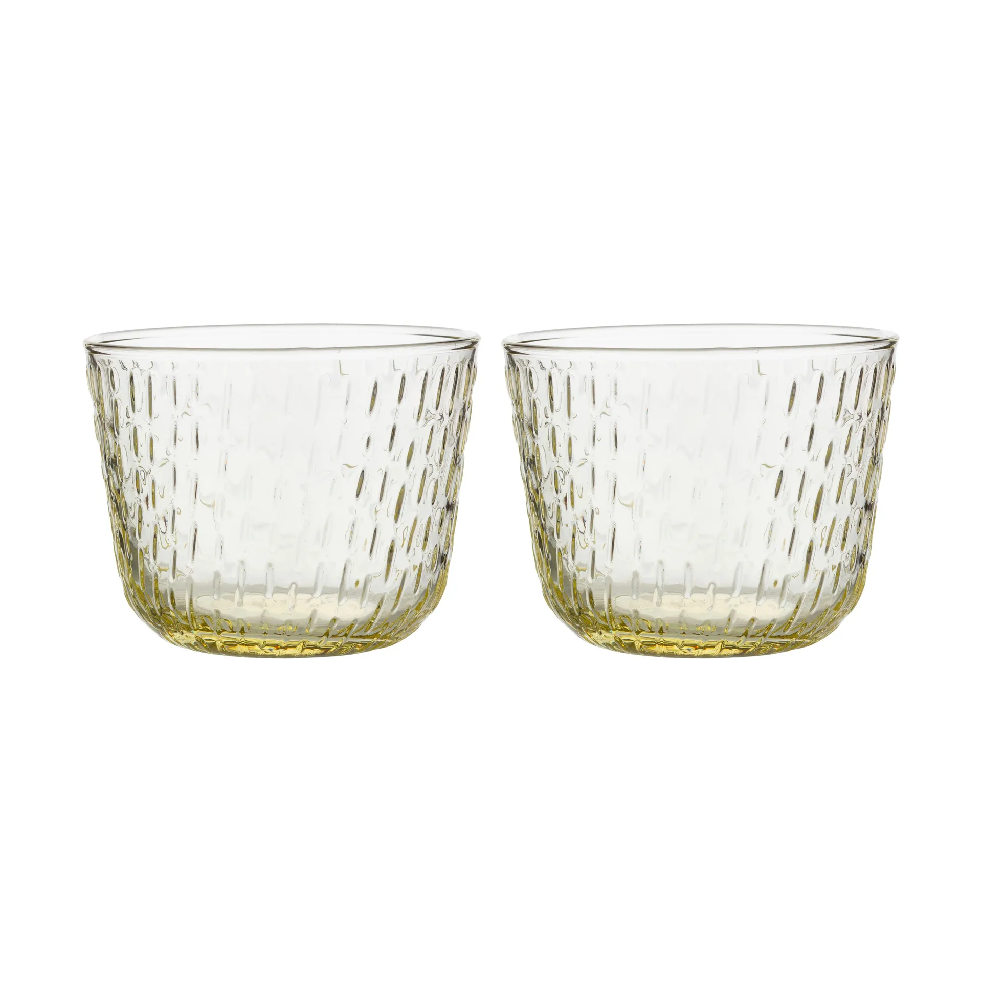 Syksy drinkglas 2 dl 2-pack, Pale yellow Marimekko