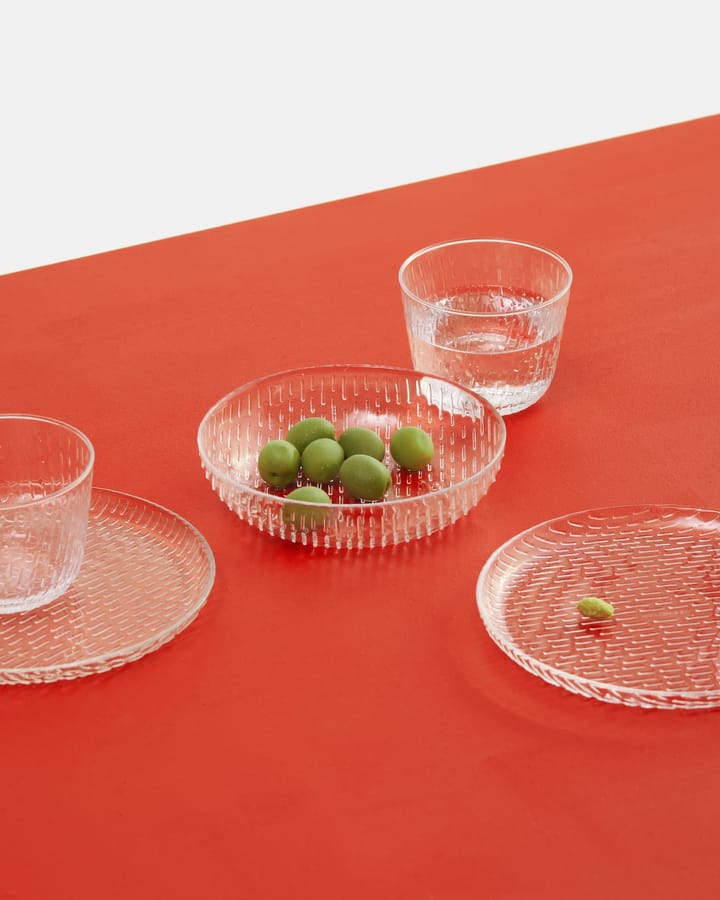 Syksy glazen borden Ø17 cm 2-pack, Clear Marimekko