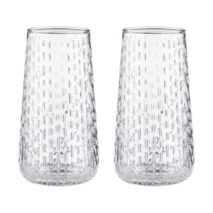 Syksy long tumblerglas 2-pack - Helder - Marimekko