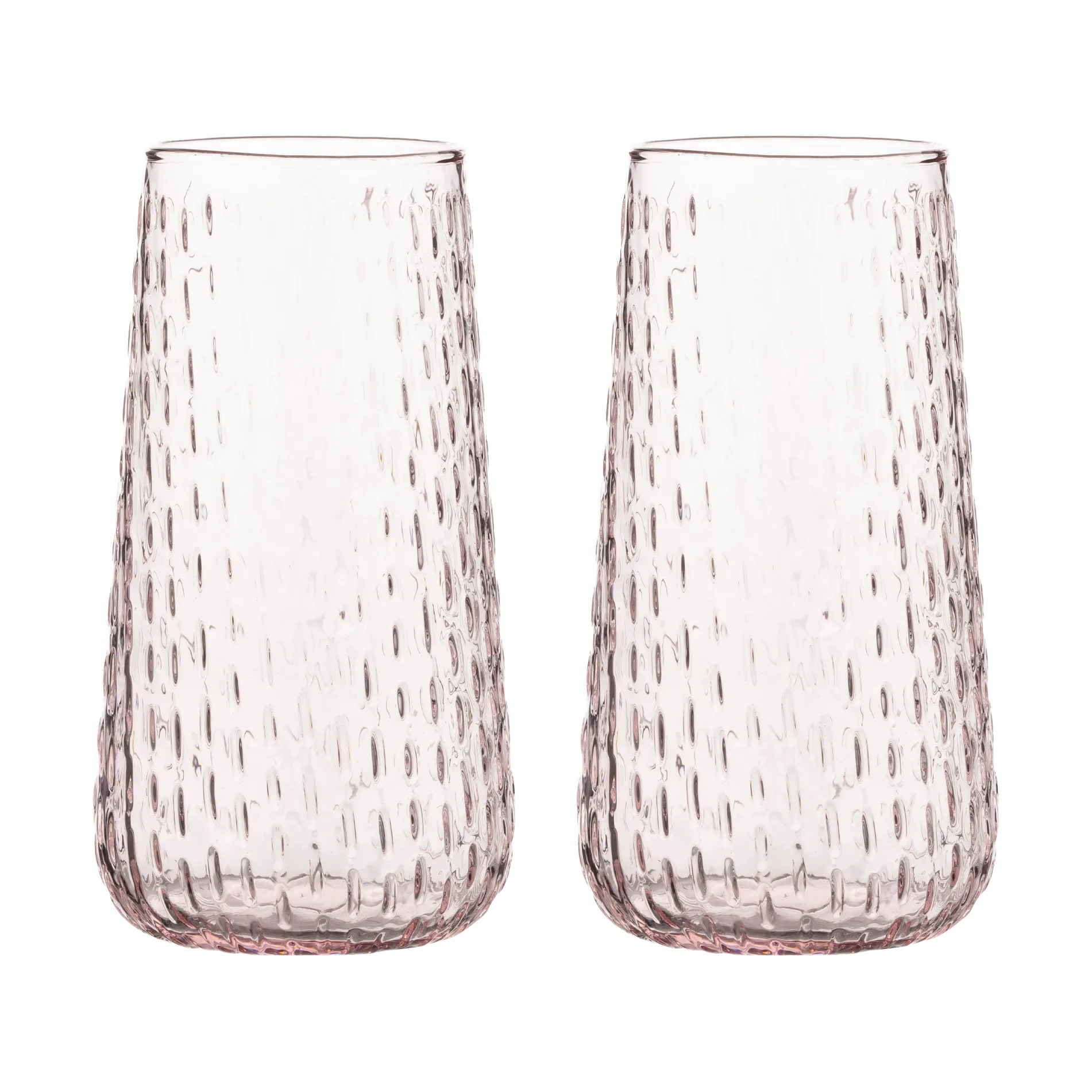 Syksy long tumblerglas 2-pack, Light pink Marimekko