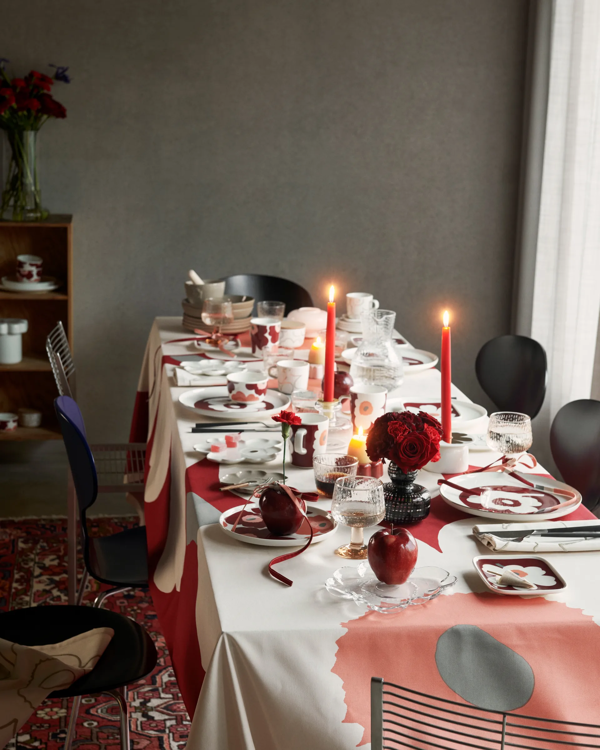 Syksy wijnglas 2,5 dl, Misty grey Marimekko