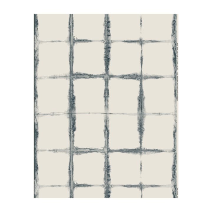 Taite stof katoen-hennep  - White-dark blue - Marimekko