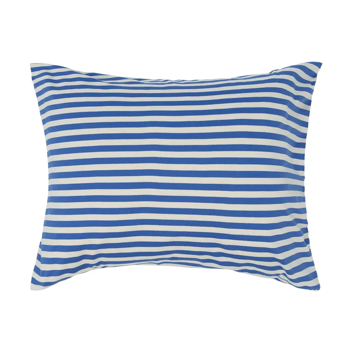 Tasaraita kussensloop 50x60 cm - Off white-blue - Marimekko