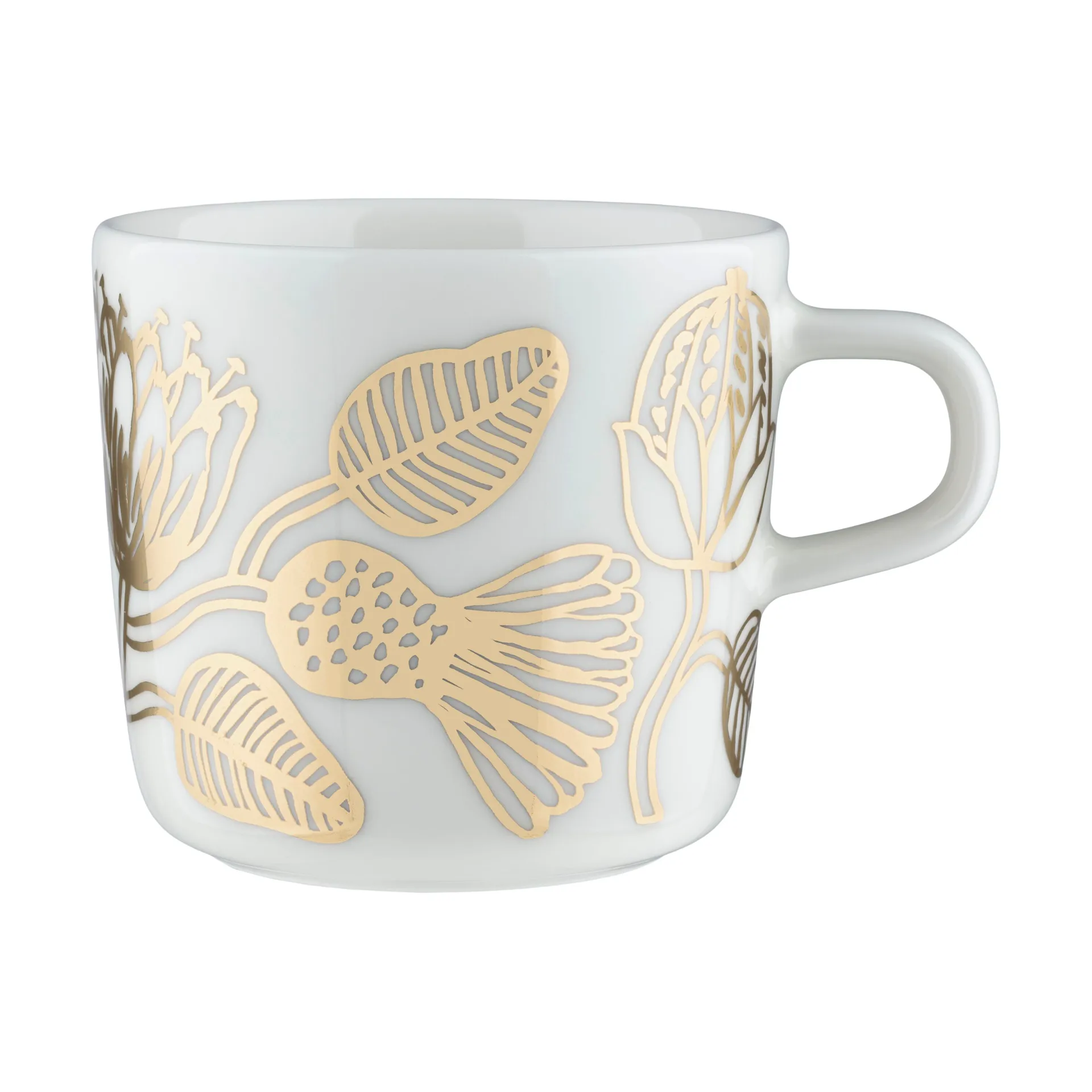 Tiara koffiekop 20 cl, Wit-goud Marimekko