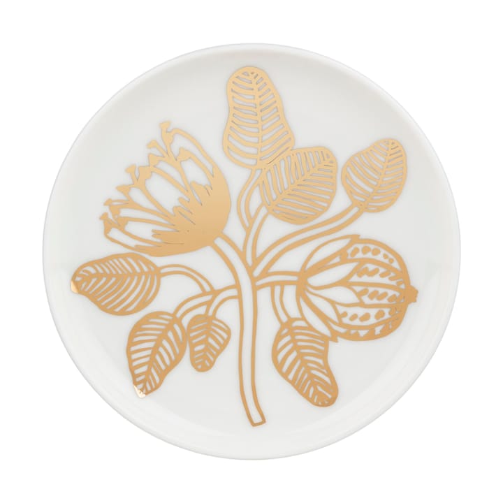 Tiara ontbijtbord Ø13,5 cm - Wit-goud - Marimekko