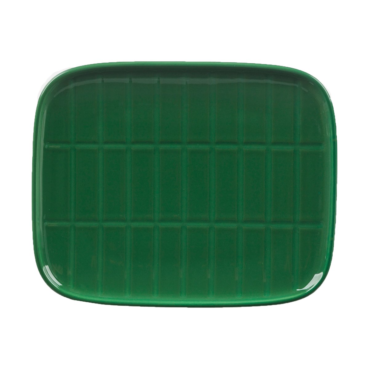 Marimekko Tiiliskivi bord 12x15 cm Dark green | Scandinavisch Interieur | Kleine borden | Groen