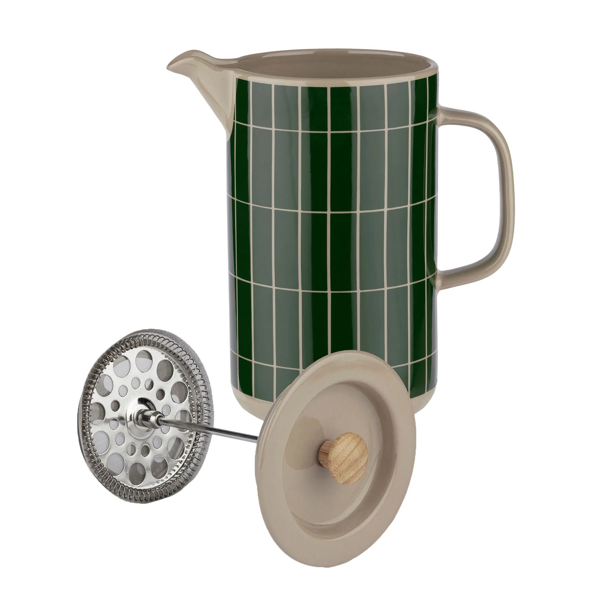 Tiiliskivi cafetière 0,9 l, Terra-dark green Marimekko