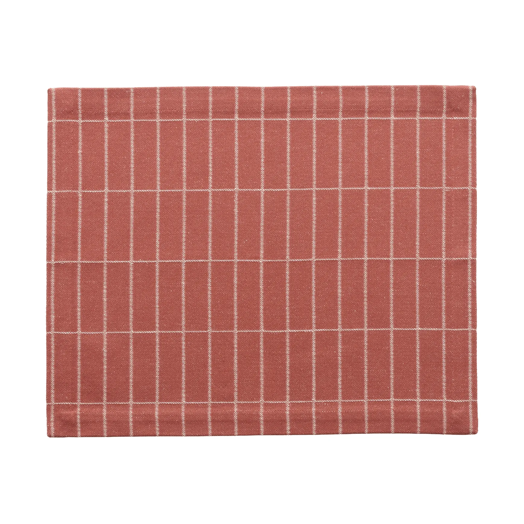 Tiiliskivi geweven placemat, Chestnut-off white, 31x42 cm Marimekko
