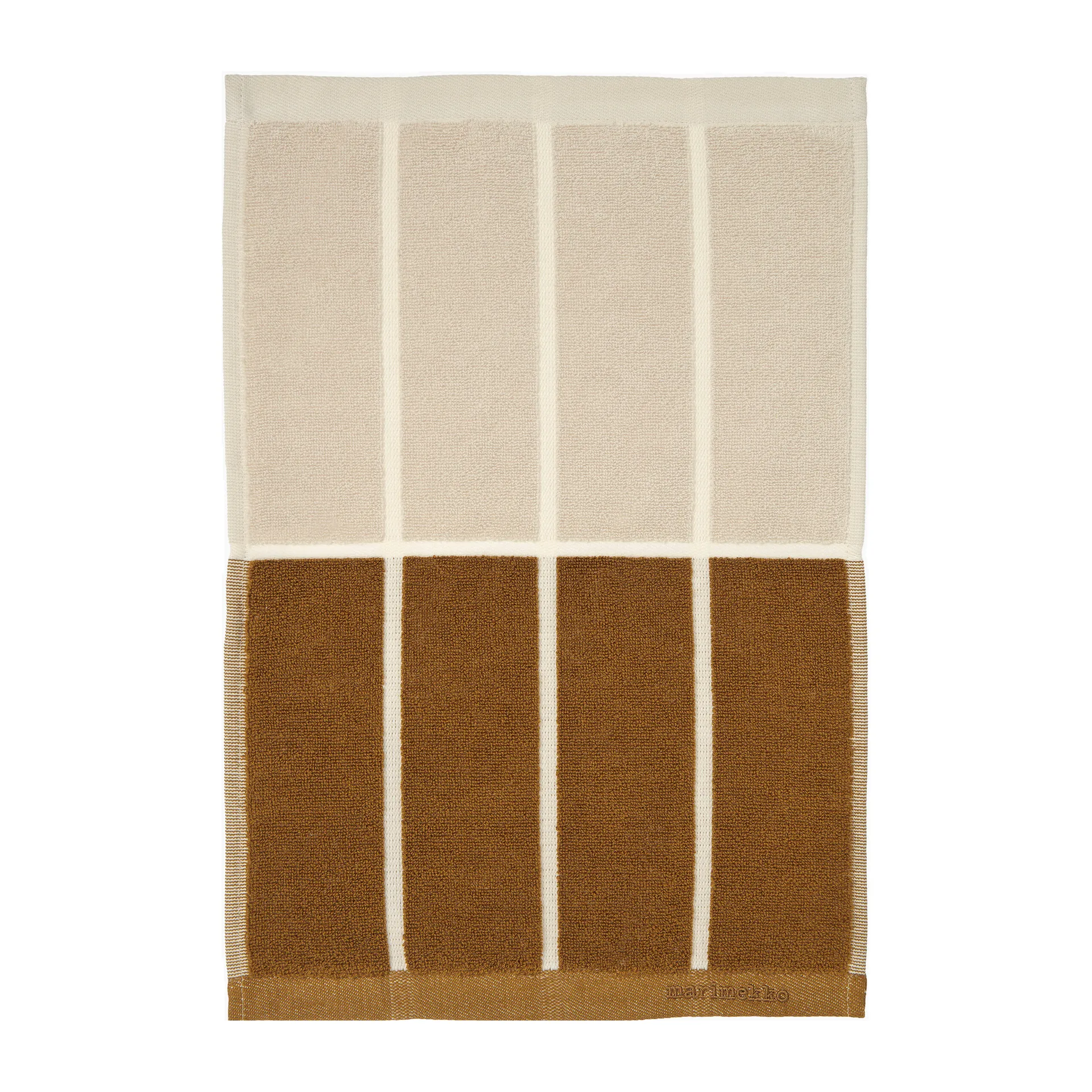 Tiiliskivi handdoek 50x30 cm, Donkergrijs-bruin-beige Marimekko
