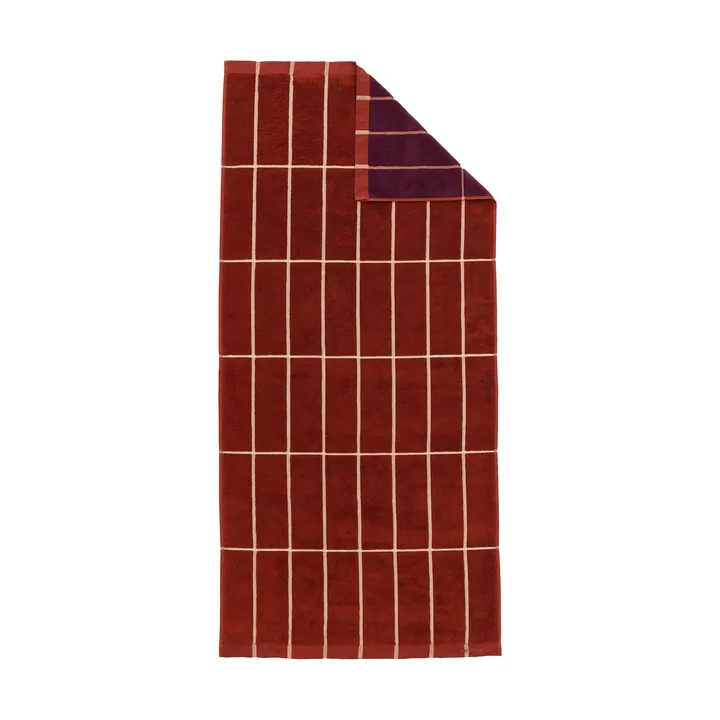 Tiiliskivi handdoek 70x150 cm - Brick-plum-hay - Marimekko