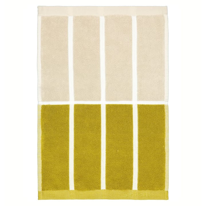 Tiiliskivi handdoek donkergroen-geel-beige - 30x50 cm - Marimekko