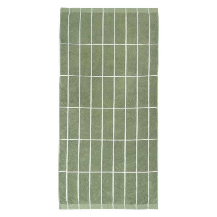 Tiiliskivi handdoek grijsgroen-wit - 75x150 cm - Marimekko