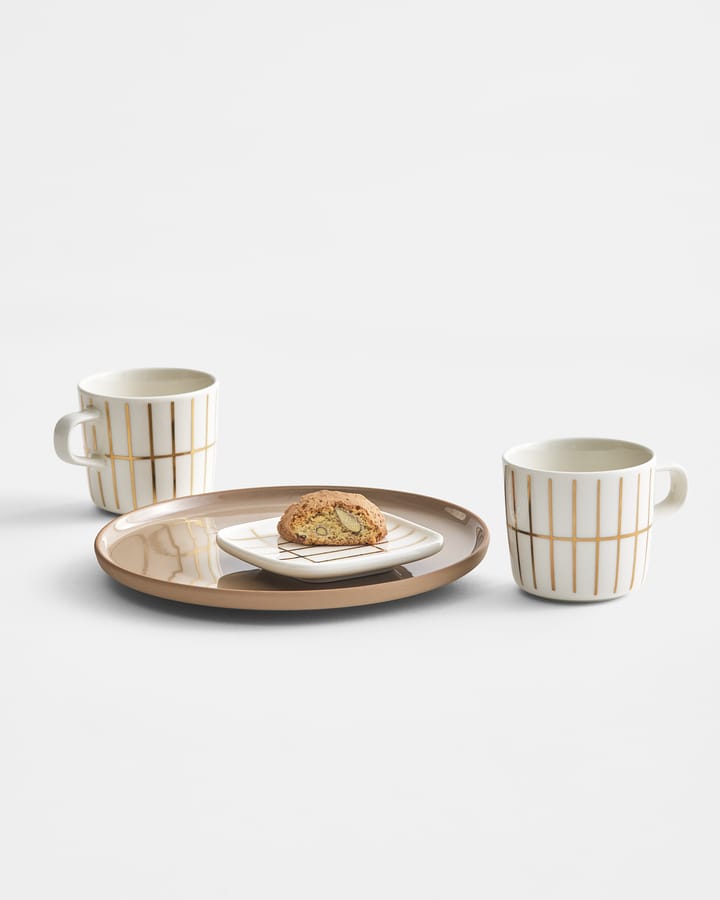 Tiiliskivi koffiekop 20 cl, White-gold Marimekko
