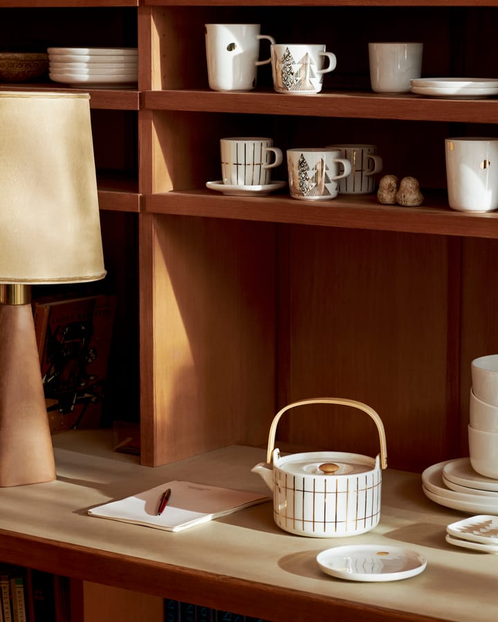 Tiiliskivi koffiekop 20 cl, White-gold Marimekko