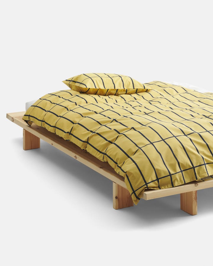 Tiiliskivi kussensloop 150x210 cm, Ochre-black Marimekko