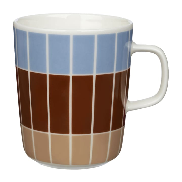 Tiiliskivi mok 25 cl - Lichtblauw-roodbruin-beige - Marimekko