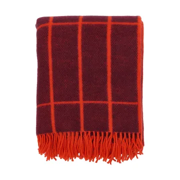 Tiiliskivi plaid - Plum-oranjerood - Marimekko