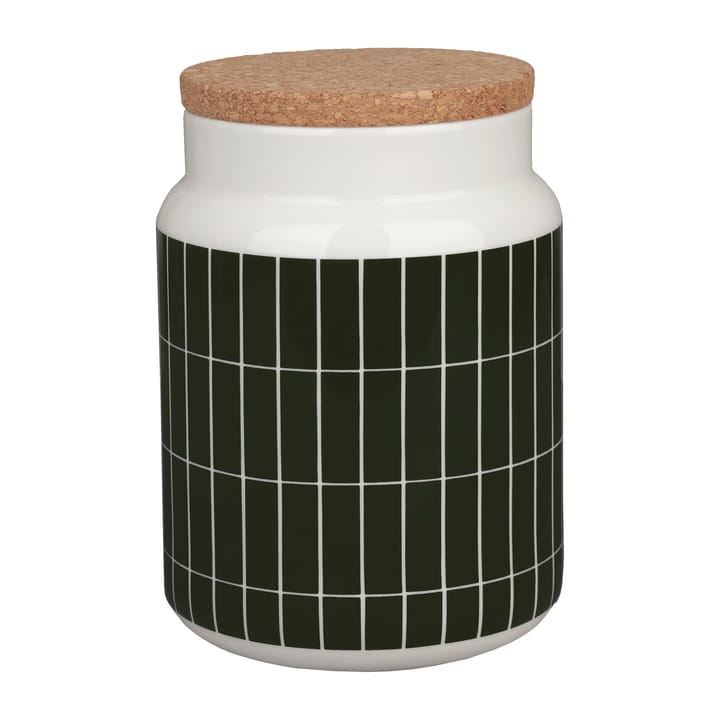 Tiiliskivi pot 1,2 l - white-dark green - Marimekko